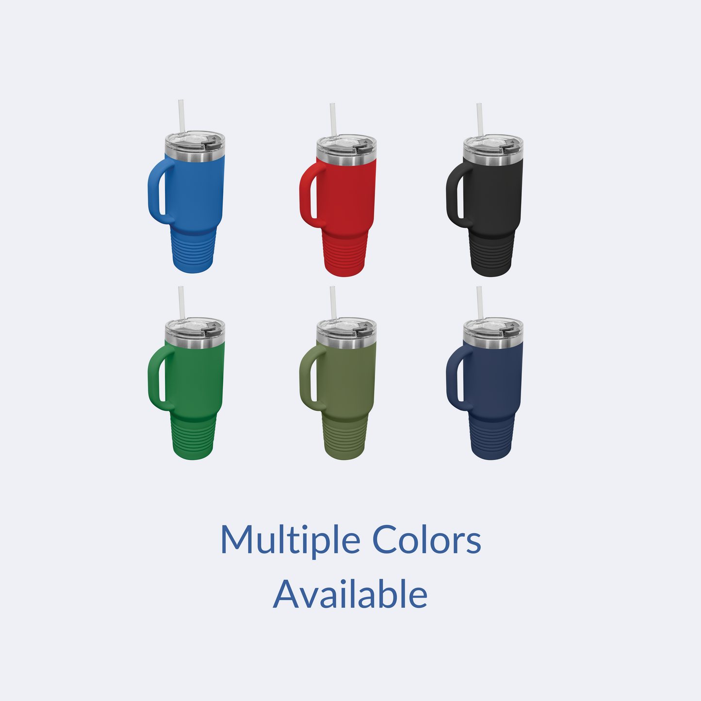 40 oz Customizable Travel Mug with Straw